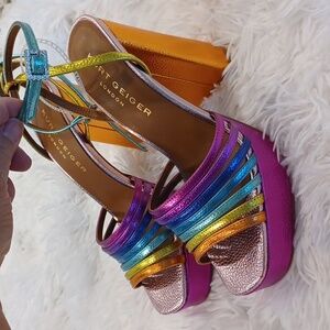 Kurt Geiger Multicolor Platform Sandals